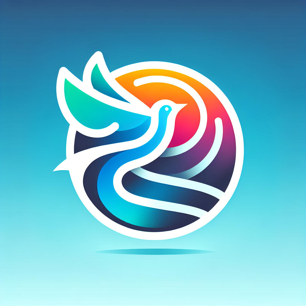 A logo for a website dedicated to helping individuals with their IT projects, reflecting a modern and professional aesthetic with a focus on innovation and development. Add a bird image reference